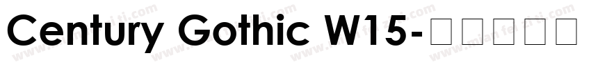 Century Gothic W15字体转换